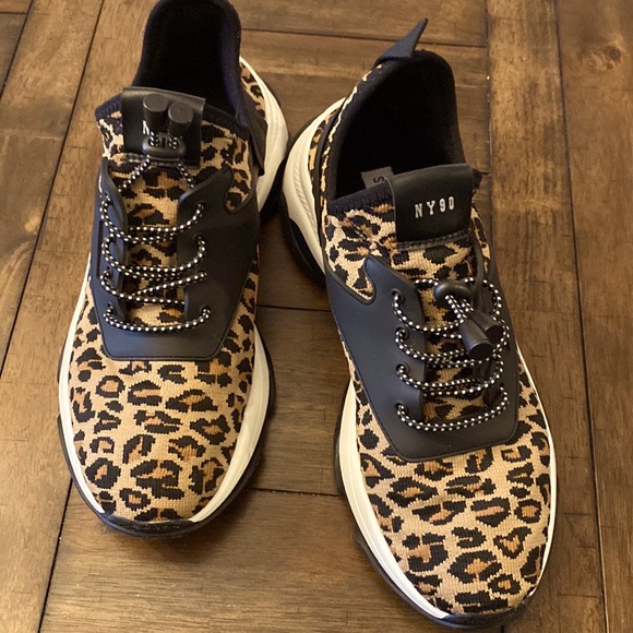 Steve Madden Animal Print Stretch Sneaker - Picture 1 of 9